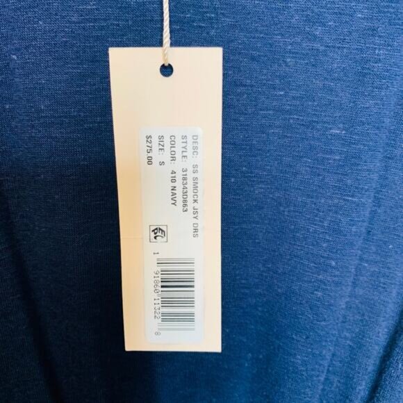 Rebecca Taylor Navy Blue Jersey Blouson Dress Sz Small - Picture 8 of 14